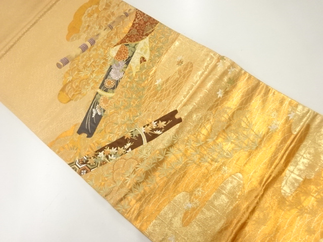 JAPANESE FUKURO OBI / WOVEN FLUTE